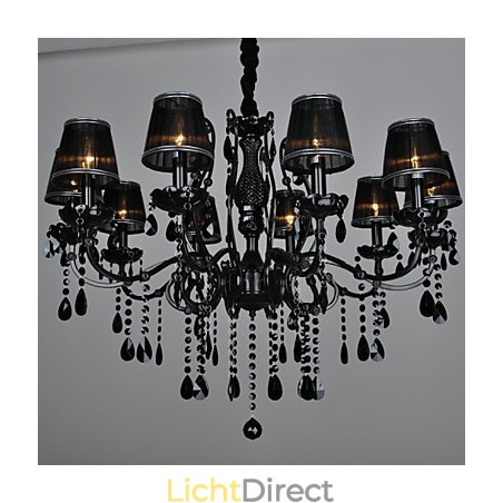 Kroonluchter Kristal Modern Hedendaags Kristal 10 Licht Metaal Kroonluchter Kristal Modern Hedendaags Kristal 10 Licht Metaal