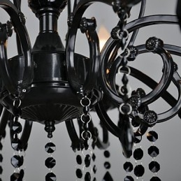 Kroonluchter Kristal Modern Hedendaags Kristal 10 Licht Metaal