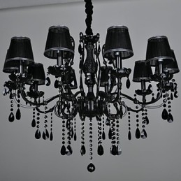 Kroonluchter Kristal Modern Hedendaags Kristal 10 Licht Metaal
