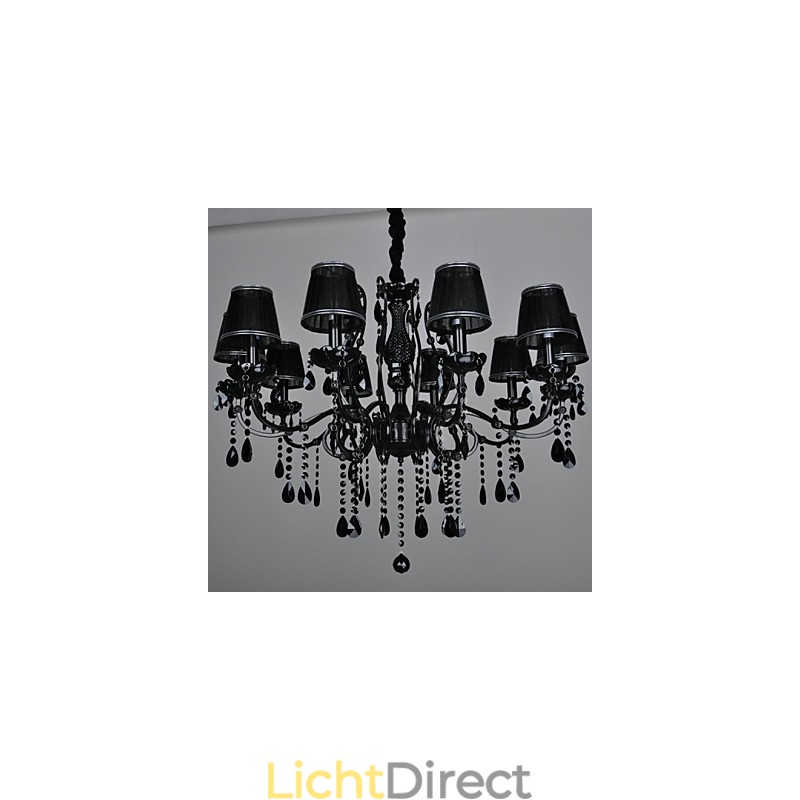 Kroonluchter Kristal Modern Hedendaags Kristal 10 Licht Metaal