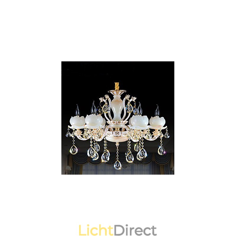 Luxe Europese stijl zinklegering jade kristal hanger
