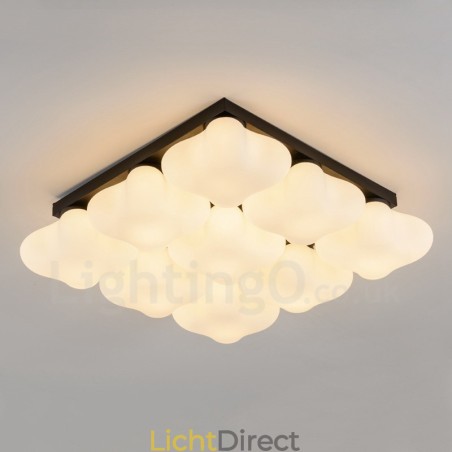 9-lichts rustieke lodge geïntegreerde plafondlamp 9-lichts rustieke lodge geïntegreerde plafondlamp
