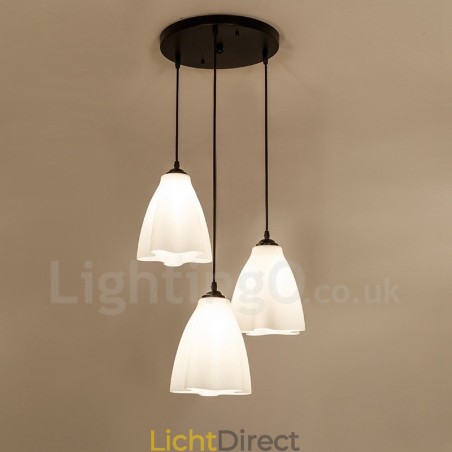 3-lichts traditionele klassieke geïntegreerde metalen hanglamp 3-lichts traditionele klassieke geïntegreerde metalen hanglamp