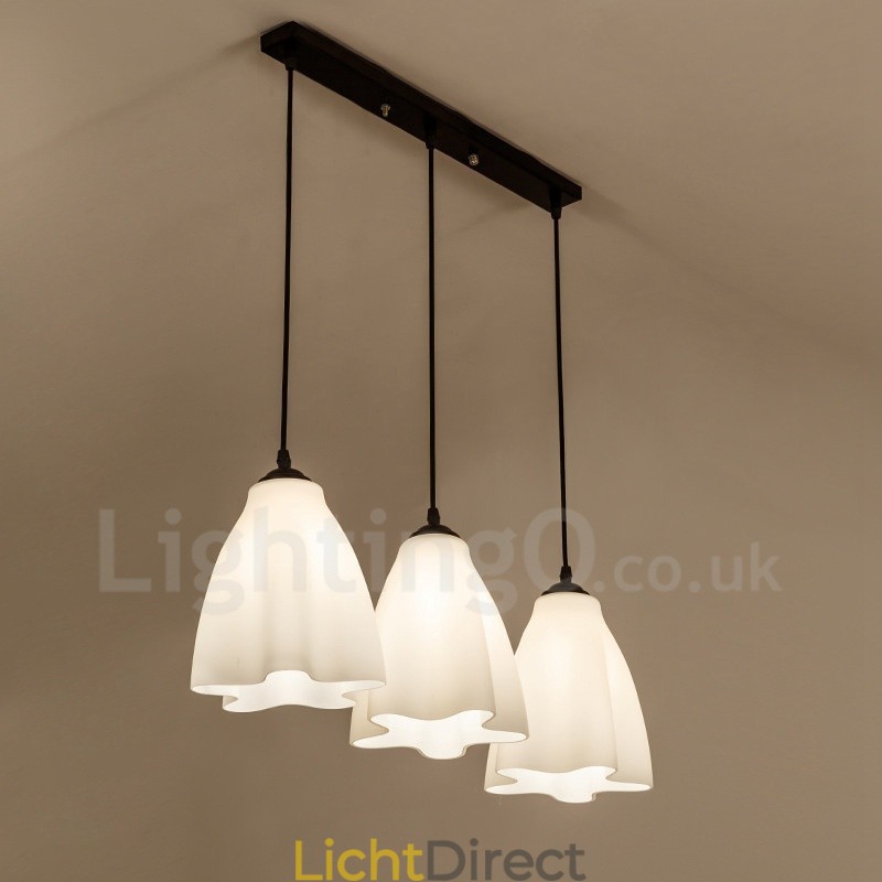 3-lichts traditionele klassieke geïntegreerde metalen hanglamp