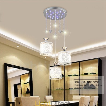 3-lichts moderne, eigentijdse, gloeilamp metalen hanglamp 3-lichts moderne, eigentijdse, gloeilamp metalen hanglamp