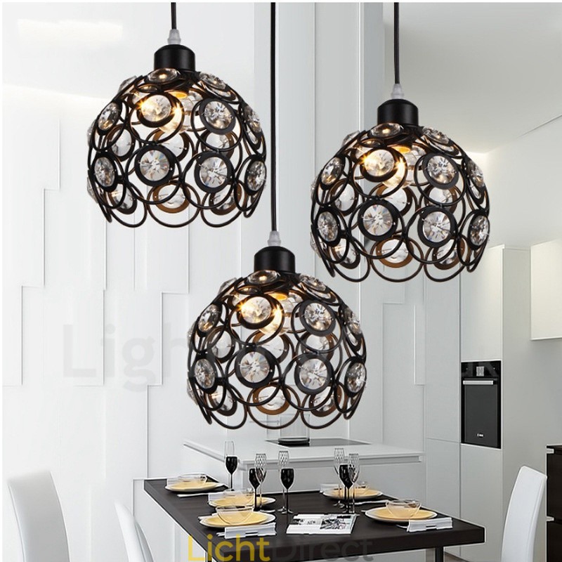 3-lichts rustieke lodge geïntegreerde hanglamp