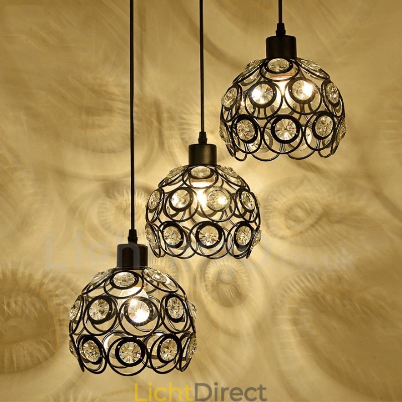 3-lichts rustieke lodge geïntegreerde hanglamp