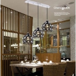 3-lichts rustieke lodge geïntegreerde hanglamp