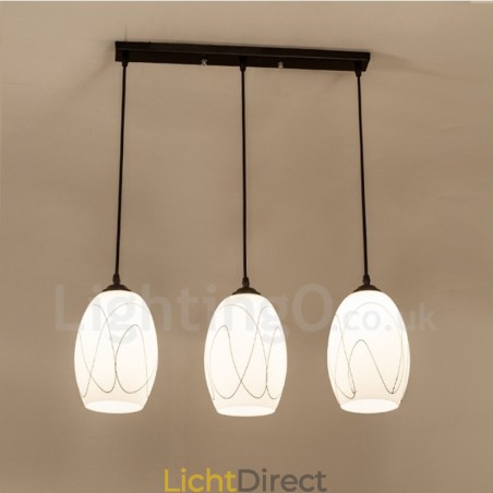 3-lichts rustieke lodge geïntegreerde metalen hanglamp 3-lichts rustieke lodge geïntegreerde metalen hanglamp