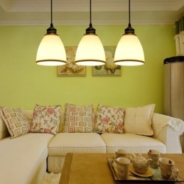 3-lichts rustieke lodge geïntegreerde metalen hanglamp