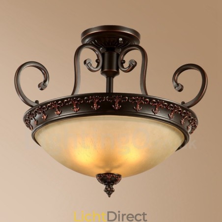 Enkelvoudige Rustieke Lodge Geïntegreerde Metalen Inbouwlamp Enkelvoudige Rustieke Lodge Geïntegreerde Metalen Inbouwlamp