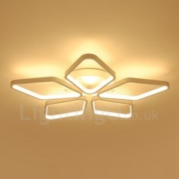 5-lichts moderne, eigentijdse, geïntegreerde metalen inbouwlamp