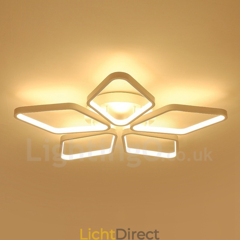 5-lichts moderne, eigentijdse, geïntegreerde metalen inbouwlamp