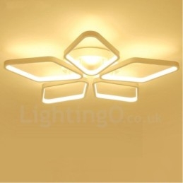 5-lichts moderne, eigentijdse, geïntegreerde metalen inbouwlamp