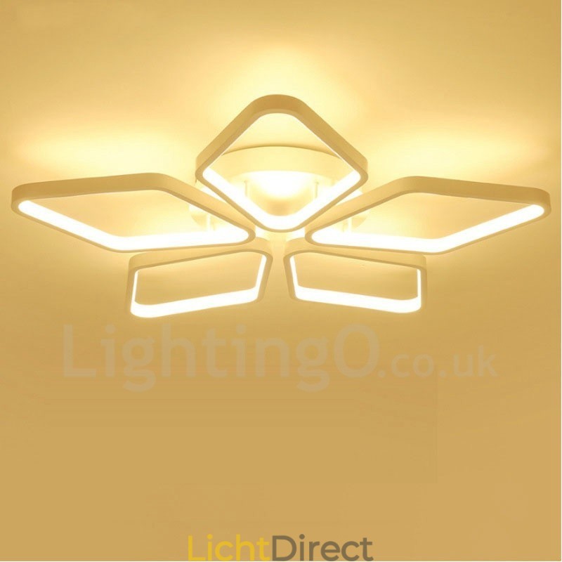 5-lichts moderne, eigentijdse, geïntegreerde metalen inbouwlamp