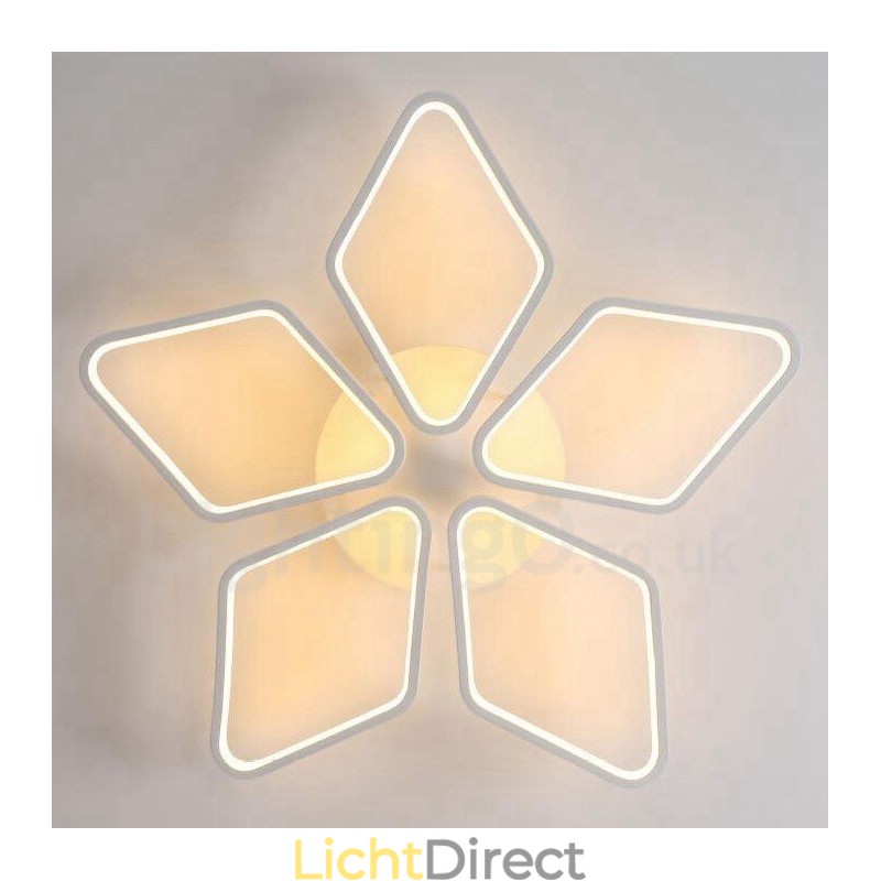 5-lichts moderne, eigentijdse, geïntegreerde metalen inbouwlamp