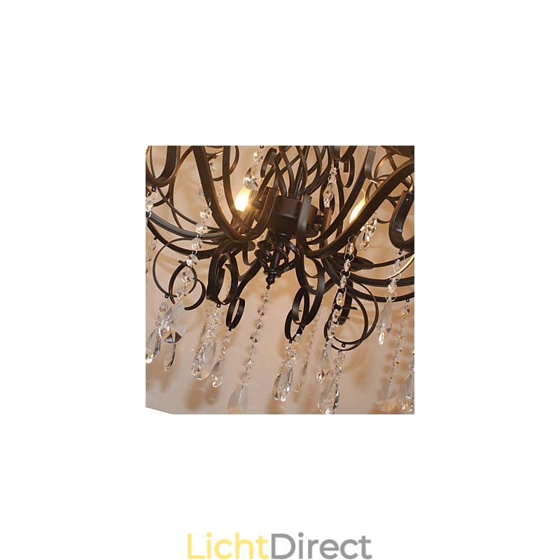 8 Hoofd van Europese stijl Kristallen Lamp Metalen Kroonluchter Verlichting