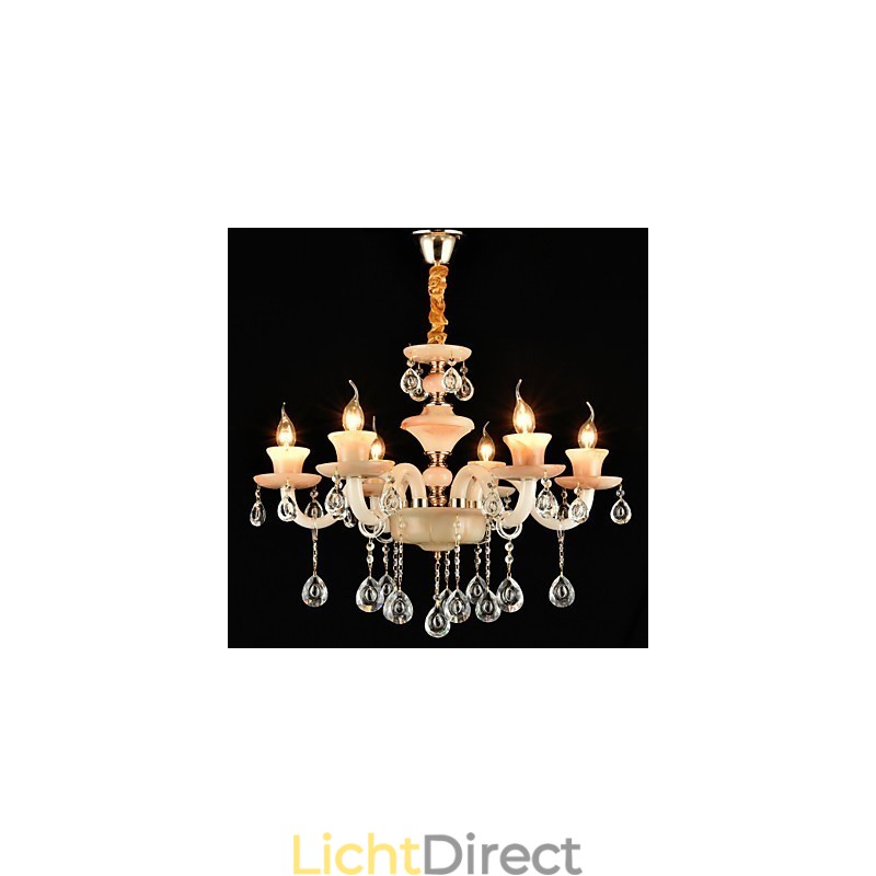 Moderne, eigentijdse, traditionele, klassieke, gegalvaniseerde kenmerken voor kristallen, mini-stijl metalen kroonluchter