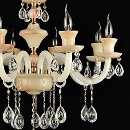 Moderne, eigentijdse, traditionele, klassieke, gegalvaniseerde kenmerken voor kristallen, mini-stijl metalen kroonluchter