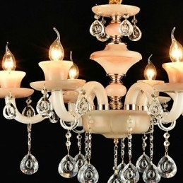 Moderne, eigentijdse, traditionele, klassieke, gegalvaniseerde kenmerken voor kristallen, mini-stijl metalen kroonluchter