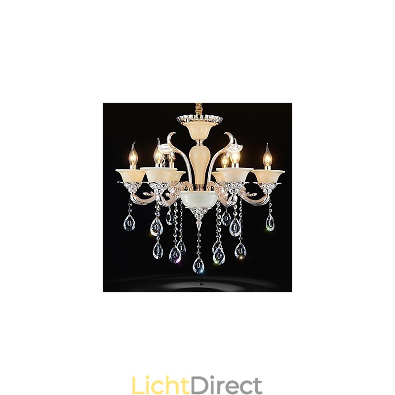 Europese Kristallen Hanglamp Zinklegering Kristallen Hanglamp