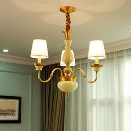 Alle koperen kroonluchter Jade decoratieve kroonluchter