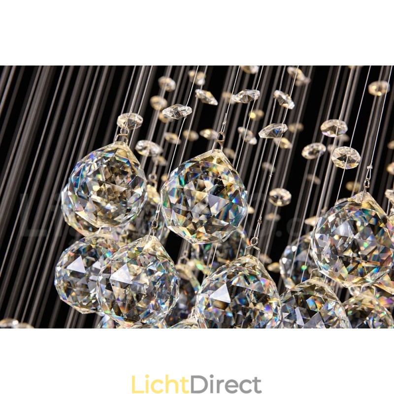 Extra Lengte 5 Meter Kristal Lange Plafond Hanglamp Moderne Kroonluchter Thuis Hangende Verlichting Kroonluchter Lampen Armaturen