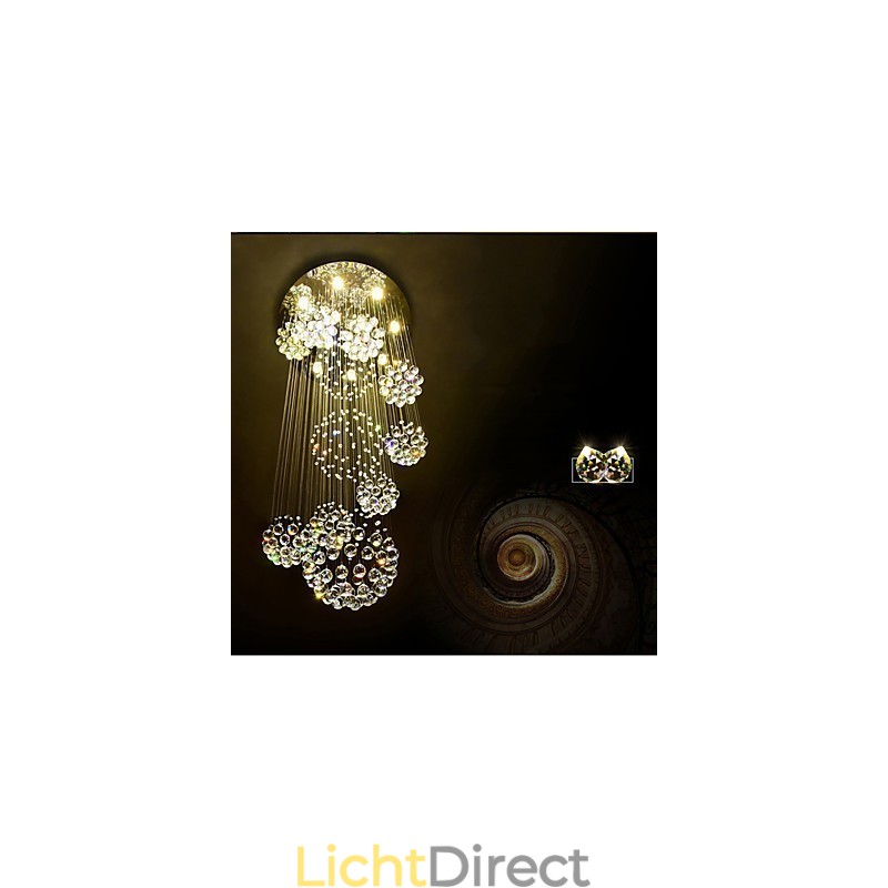 Extra Lengte 5 Meter Kristal Lange Plafond Hanglamp Moderne Kroonluchter Thuis Hangende Verlichting Kroonluchter Lampen Armaturen