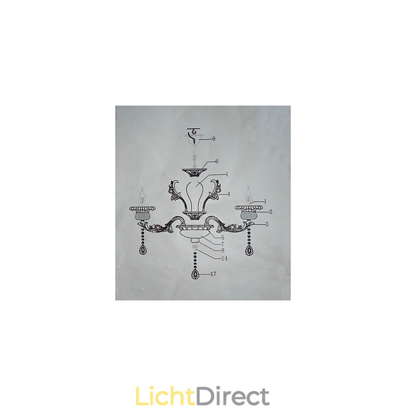 Retro Chrome Feature voor Designers Metalen Hanglamp