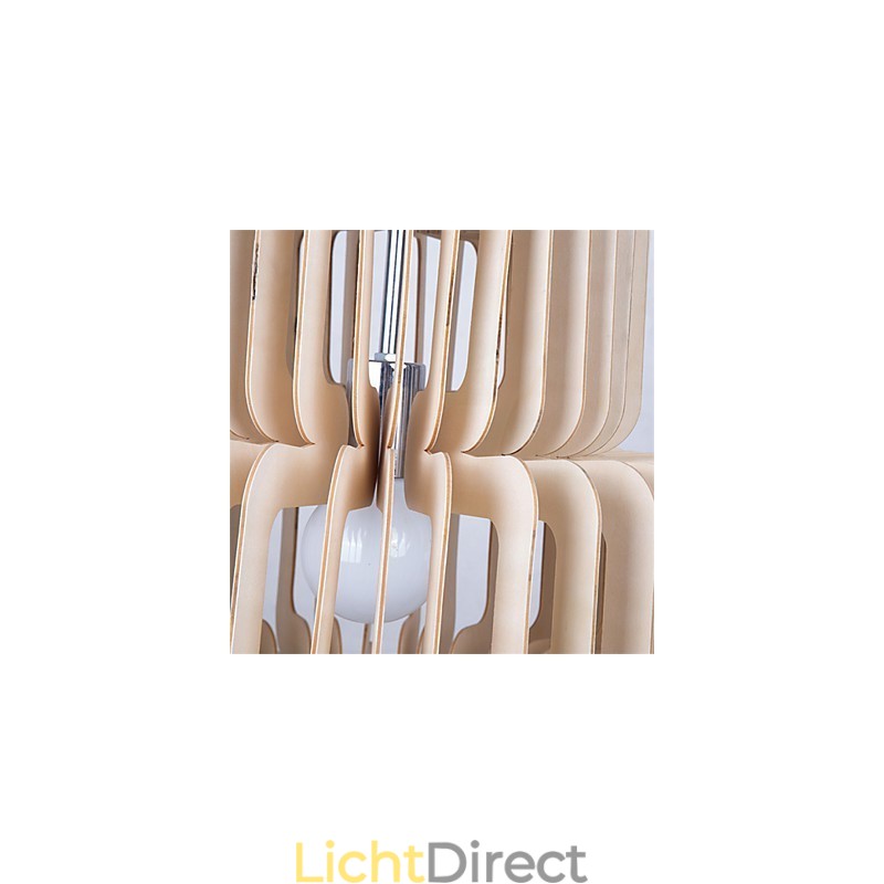 Vintage drielaags taarthouten kroonluchter