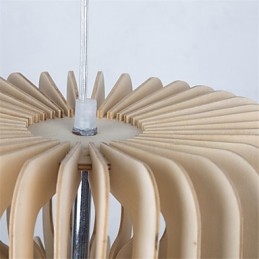 Vintage drielaags taarthouten kroonluchter