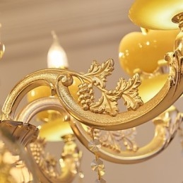 Europese stijl sfeer zinklegering kristal kroonluchter