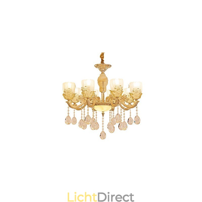 Europese stijl sfeer zinklegering kristal kroonluchter