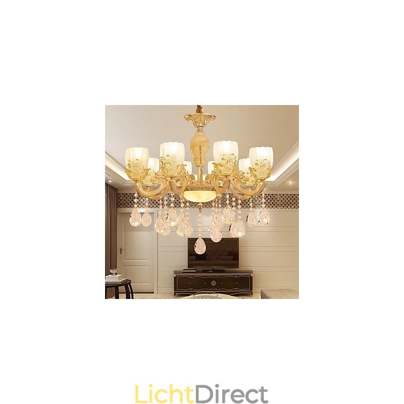 Europese stijl sfeer zinklegering kristal kroonluchter