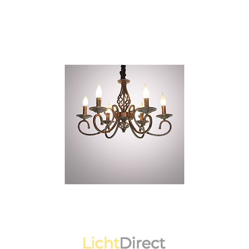 Retro Eenvoudige Lamp Koperkleurige Lamp Kaarslamp