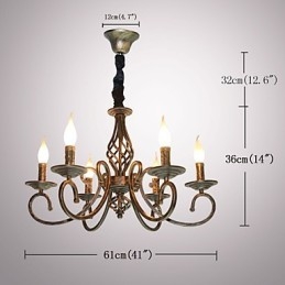 Retro Eenvoudige Lamp Koperkleurige Lamp Kaarslamp