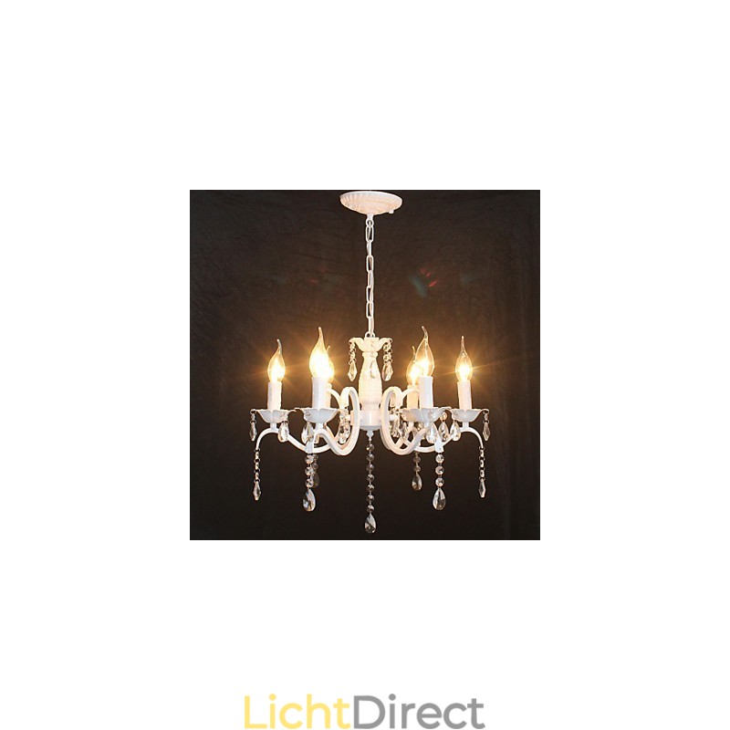 Kroonluchter Moderne Kristal Mini Kaars Stijl IJzeren Lamp Lampen