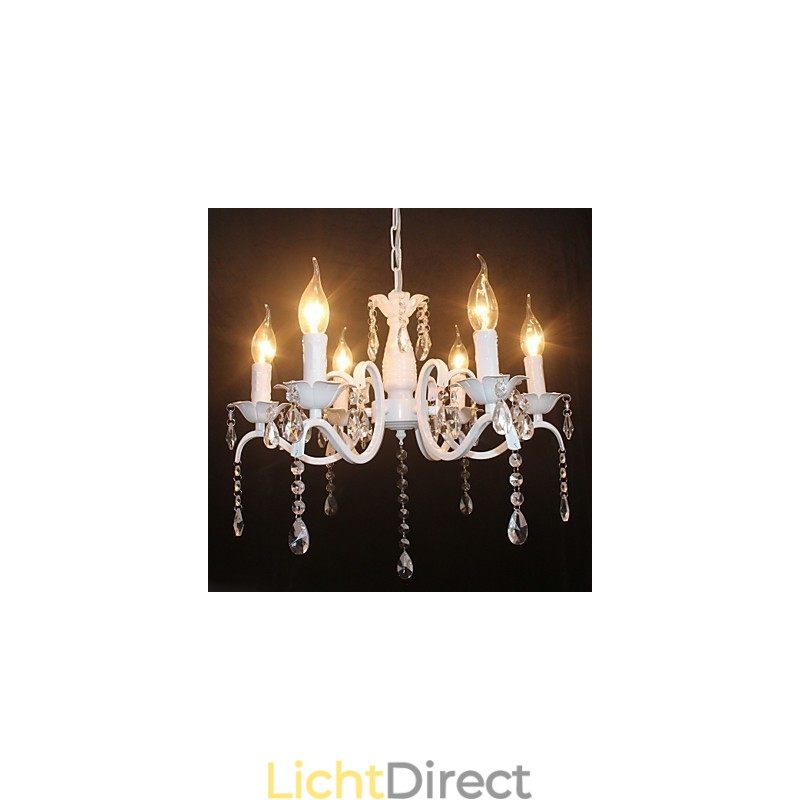 Kroonluchter Moderne Kristal Mini Kaars Stijl IJzeren Lamp Lampen