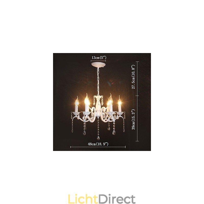 Kroonluchter Moderne Kristal Mini Kaars Stijl IJzeren Lamp Lampen