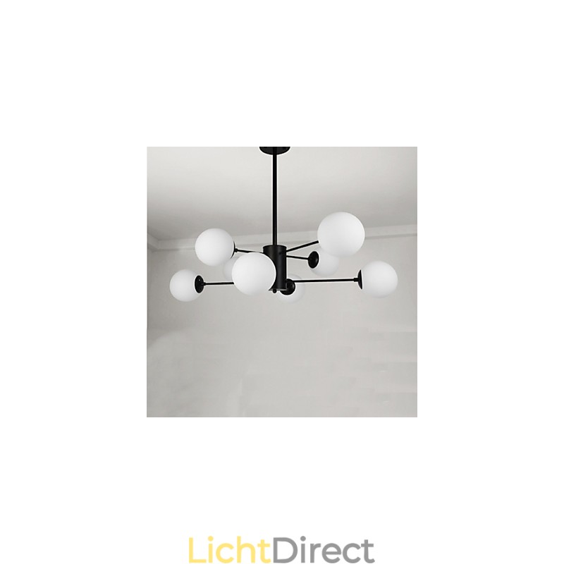 Moderne, eigentijdse, traditionele, klassieke schilderfunctie voor een metalen kroonluchter in ministijl