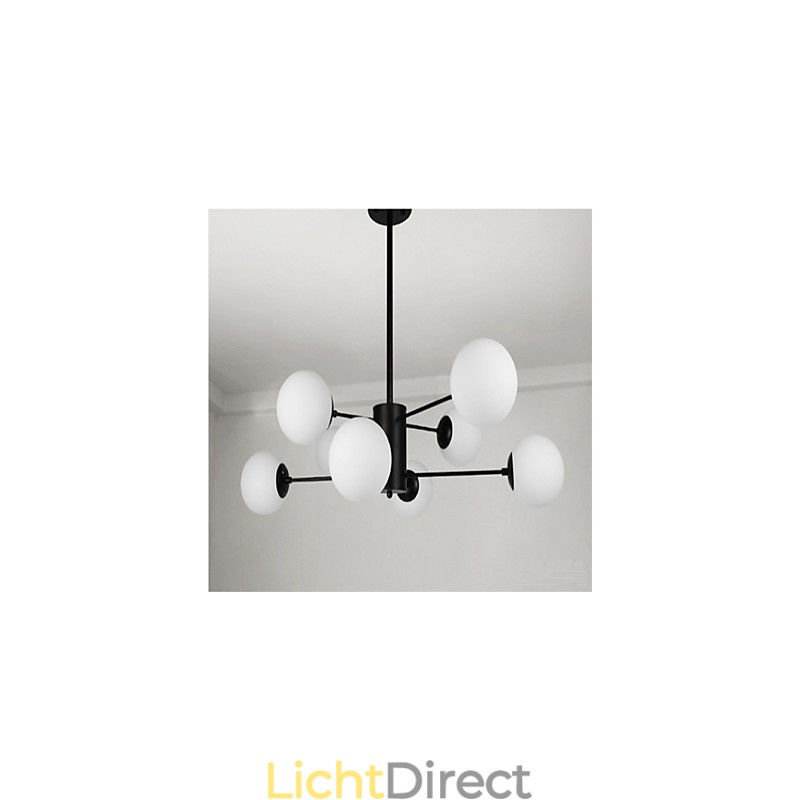 Moderne, eigentijdse, traditionele, klassieke schilderfunctie voor een metalen kroonluchter in ministijl