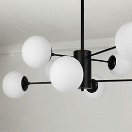 Moderne, eigentijdse, traditionele, klassieke schilderfunctie voor een metalen kroonluchter in ministijl