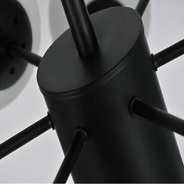 Moderne, eigentijdse, traditionele, klassieke schilderfunctie voor een metalen kroonluchter in ministijl