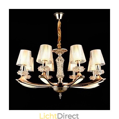 Moderne, eigentijdse, traditionele, klassieke zinklegering met kristallen mini-stijl hanglamp van metaal