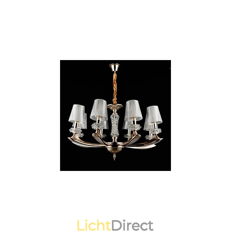 Moderne, eigentijdse, traditionele, klassieke zinklegering met kristallen mini-stijl hanglamp van metaal