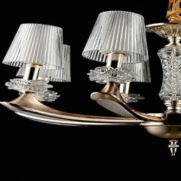 Moderne, eigentijdse, traditionele, klassieke zinklegering met kristallen mini-stijl hanglamp van metaal