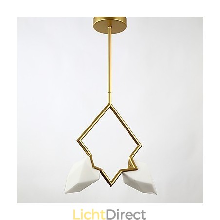 2 Lichtmast Moderne Metalen met Glazen Perzik Kroonluchter Lamp de Canteen Decorate Hanglamp 2 Lichtmast Moderne Metalen met Glazen Perzik Kroonluchter Lamp de Canteen Decorate Hanglamp