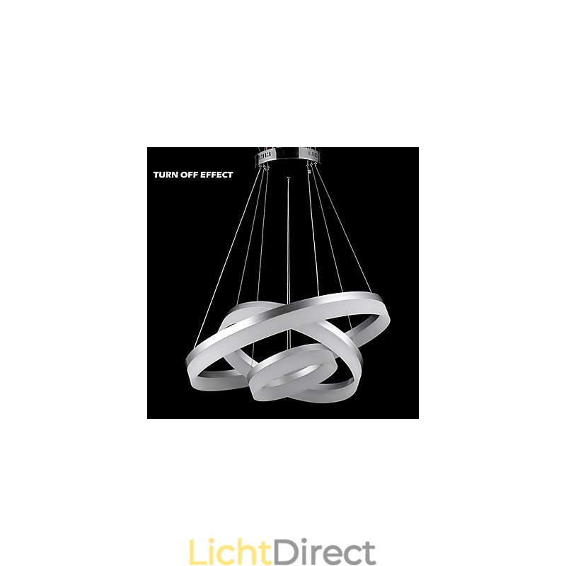 Ronde kroonluchterverlichting Verlichting Moderne acryllampen Luxe plafondlampen met drie ringen