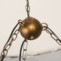 Rustieke Lodge Vintage Retro Landelijke Wereldbol Schilderij Kenmerk voor Mini Stijl Ontwerpers Metalen Kroonluchter