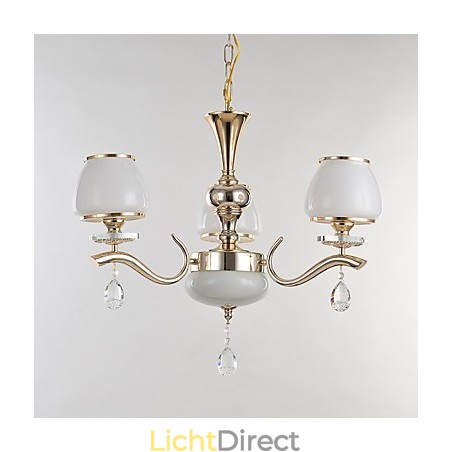 Moderne, eigentijdse, gegalvaniseerde eigenschap voor kristallen metalen kroonluchter